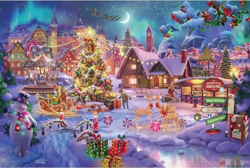 Schöne Weihnachten - Puzzles für Erwachsene,Puzzle 1500 Teile, Puzzle 87x57 cm DIY - Puzzles für Heimdekoration, Familienpuzzle für Erwachsene und Kinder Schöne Weihnachten - Puzzles für Erwachsene,Puzzle 1500 Teile, Puzzle 87x57 cm DIY - Puzzles für Heimdekoration, Familienpuzzle für Erwachsene und Kinder von Cekog