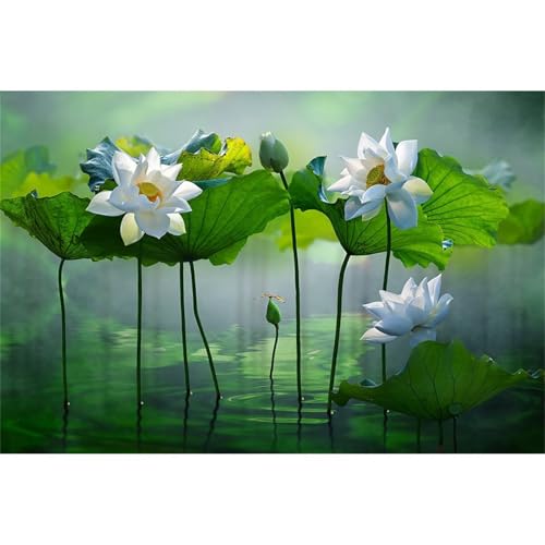 Seerosenpflanze - Puzzles für Erwachsene,Puzzle 120 Teile, Puzzle 25x20 cm DIY - Puzzles für Heimdekoration, Familienpuzzle für Erwachsene und Kinder von Cekog