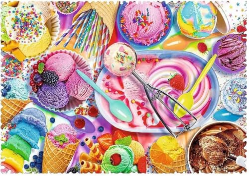 Sommereis - Puzzles für Erwachsene,Puzzle 300 Teile, Puzzle 40x28 cm DIY - Puzzles für Heimdekoration, Familienpuzzle für Erwachsene und Kinder von Cekog