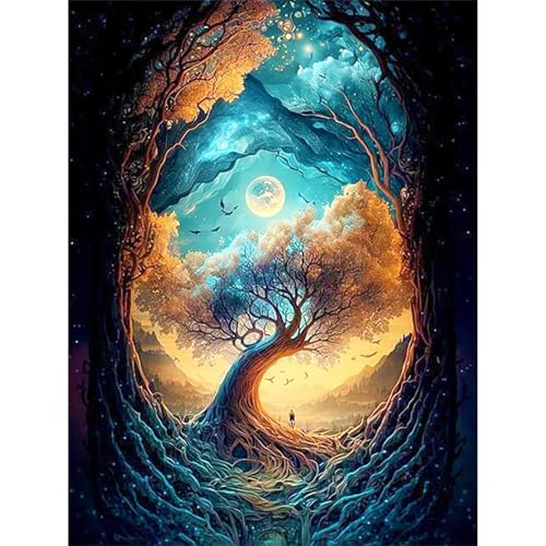 Sternenhimmel-Baum - Puzzles für Erwachsene,Puzzle 1000 Teile, Puzzle 50x75 cm DIY - Puzzles für Heimdekoration, Familienpuzzle für Erwachsene und Kinder von Cekog