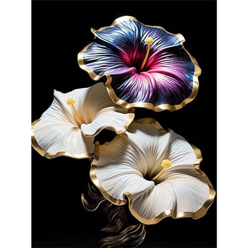 Strukturierte Blume - Puzzles für Erwachsene,Puzzle 500 Teile, Puzzle 38x52 cm DIY - Puzzles für Heimdekoration, Familienpuzzle für Erwachsene und Kinder von Cekog