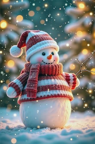 Süßer Schneemann - Puzzles für Erwachsene,Puzzle 1500 Teile, Puzzle 87x57cm, DIY-Puzzles für Heimdekoration, Familienpuzzle für Erwachsene und Kinder von Cekog