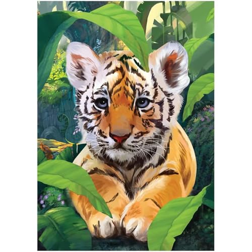 Tigertier - Puzzles für Erwachsene,Puzzle 300 Teile, Puzzle 40x28 cm DIY - Puzzles für Heimdekoration, Familienpuzzle für Erwachsene und Kinder von Cekog