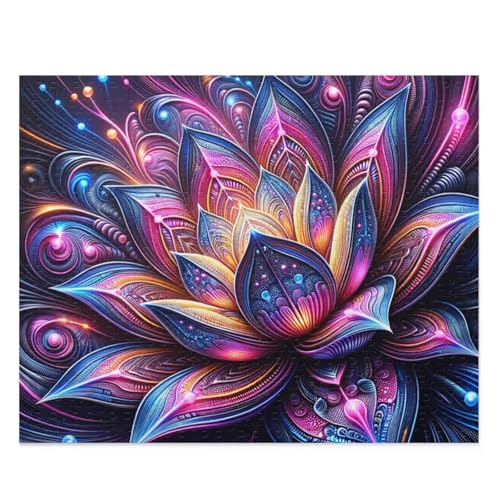 Traumlotusblume - Puzzles für Erwachsene,Puzzle 1500 Teile, Puzzle 87x57 cm DIY - Puzzles für Heimdekoration, Familienpuzzle für Erwachsene und Kinder von Cekog