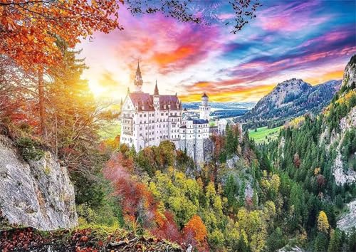 Wald Sonnenaufgang Schloss - Puzzles für Erwachsene,Puzzle 300 Teile, Puzzle 40x28 cm DIY - Puzzles für Heimdekoration, Familienpuzzle für Erwachsene und Kinder Wald Sonnenaufgang Schloss - Puzzles für Erwachsene,Puzzle 300 Teile, Puzzle 40x28 cm DIY - Puzzles für Heimdekoration, Familienpuzzle für Erwachsene und Kinder von Cekog