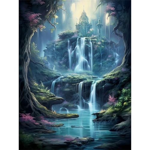 Wasserfallschloss - Puzzles für Erwachsene,Puzzle 200 Teile, Puzzle 35x25 cm DIY - Puzzles für Heimdekoration, Familienpuzzle für Erwachsene und Kinder Wasserfallschloss - Puzzles für Erwachsene,Puzzle 200 Teile, Puzzle 35x25 cm DIY - Puzzles für Heimdekoration, Familienpuzzle für Erwachsene und Kinder von Cekog