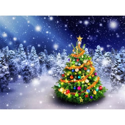 Weihnachtsbaumlandschaft - Puzzles für Erwachsene,Puzzle 120 Teile, Puzzle 25x20 cm DIY - Puzzles für Heimdekoration, Familienpuzzle für Erwachsene und Kinder von Cekog