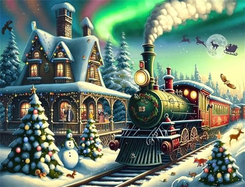Weihnachtshüttenzug - Puzzles für Erwachsene,Puzzle 300 Teile, Puzzle 40x28 cm DIY - Puzzles für Heimdekoration, Familienpuzzle für Erwachsene und Kinder Weihnachtshüttenzug - Puzzles für Erwachsene,Puzzle 300 Teile, Puzzle 40x28 cm DIY - Puzzles für Heimdekoration, Familienpuzzle für Erwachsene und Kinder von Cekog
