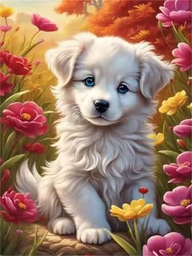 Weiße Hundeblumen - Puzzles für Erwachsene,Puzzle 1000 Teile, Puzzle 50x75 cm DIY - Puzzles für Heimdekoration, Familienpuzzle für Erwachsene und Kinder von Cekog
