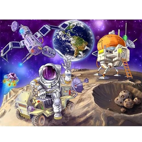 Weltraum Universum Astronaut - Puzzles für Erwachsene,Puzzle 500 Teile, Puzzle 38x52 cm DIY - Puzzles für Heimdekoration, Familienpuzzle für Erwachsene und Kinder von Cekog