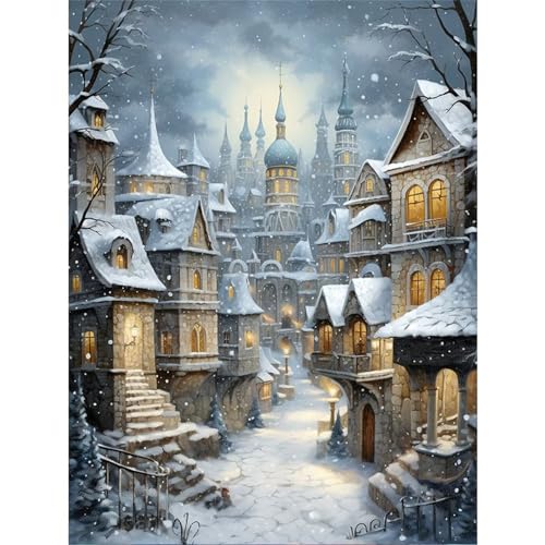 Winterdorf - Puzzles für Erwachsene,Puzzle 700 Teile, Puzzle 38x52 cm DIY - Puzzles für Heimdekoration, Familienpuzzle für Erwachsene und Kinder von Cekog