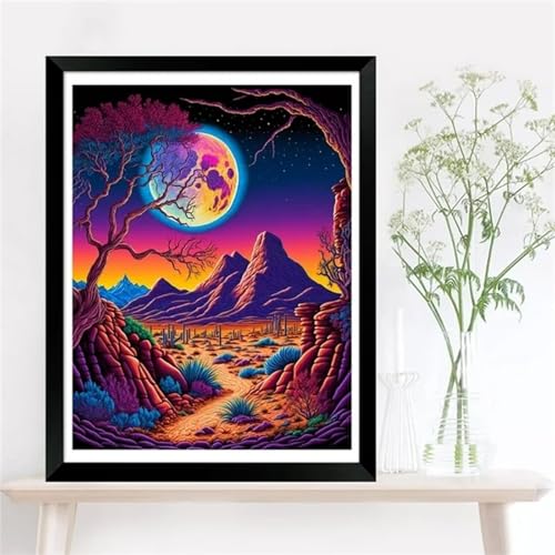 Wüste Mond Landschaft - Puzzles für Erwachsene,Puzzle 200 Teile, Puzzle 35x25 cm DIY - Puzzles für Heimdekoration, Familienpuzzle für Erwachsene und Kinder von Cekog