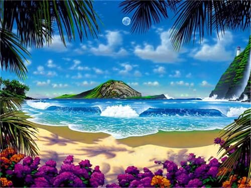 Wunderschöne Insellandschaft - Puzzles für Erwachsene,Puzzle 1200 Teile, Puzzle 50x75 cm DIY - Puzzles für Heimdekoration, Familienpuzzle für Erwachsene und Kinder von Cekog