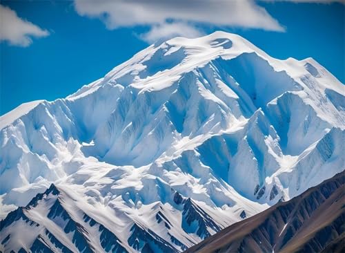 Wunderschöne schneebedeckte Berge - Puzzles für Erwachsene,Puzzle 1500 Teile, Puzzle 87x57cm, DIY-Puzzles für Heimdekoration, Familienpuzzle für Erwachsene und Kinder von Cekog