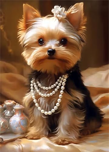 Yorkshire-Hunde - Puzzles für Erwachsene,Puzzle 120 Teile, Puzzle 25x20 cm DIY - Puzzles für Heimdekoration, Familienpuzzle für Erwachsene und Kinder von Cekog