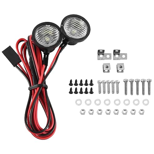 Celabie 2PCS LED-Leuchten Scheinwerfer für 1/10 RC Crawler Car TRX4 TRX6 Axial SCX10 90046 Wraith RR10 VS4-10 Celabie 2PCS LED-Leuchten Scheinwerfer für 1/10 RC Crawler Car TRX4 TRX6 Axial SCX10 90046 Wraith RR10 VS4-10 von Celabie