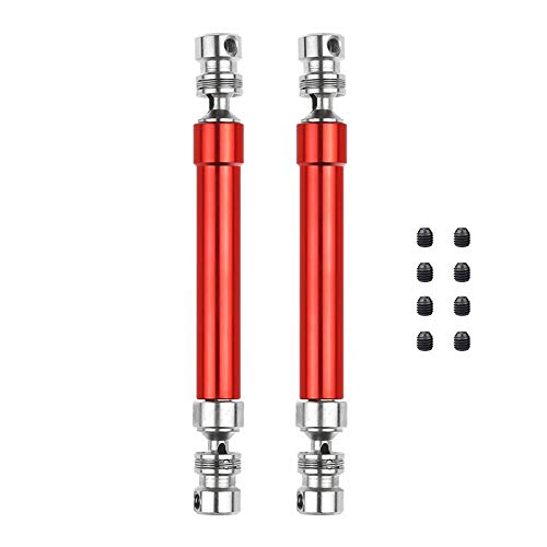 Celabie 2PCS Metall CVD Antriebswelle 110-160Mm für 1/10 RC Rock Crawler Axial SCX10 90046 Trx4, Rot von Celabie