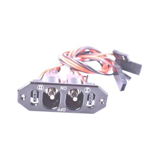 Celabie RC-Doppel-Hochleistungsschalter für Benzinflugzeuge mit Akkuladeausgang Aus CNC-Aluminium in Eloxiertem Schwarz Celabie RC-Doppel-Hochleistungsschalter für Benzinflugzeuge mit Akkuladeausgang Aus CNC-Aluminium in Eloxiertem Schwarz von Celabie
