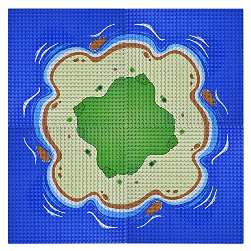 Celawork Grundplatte für Classic kleinen Bausteine,Bauplatte Kompatibel mit Allen gängigen Marken, 25 * 25 cm Platten Set für Kreatives Spielen, Platte für Ozean Celawork Grundplatte für Classic kleinen Bausteine,Bauplatte Kompatibel mit Allen gängigen Marken, 25 * 25 cm Platten Set für Kreatives Spielen, Platte für Ozean von Celawork