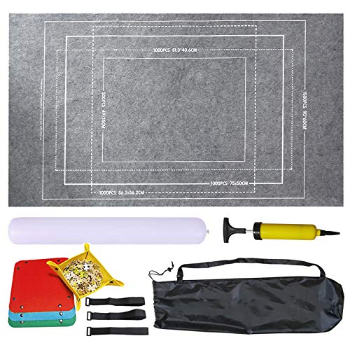 Puzzlematte für Jigsaw Rolls - Bis 1500, 2000, 3000 Teile Pad Unterlage Rollmatte - Praktisches Zubehör zur Aufbewahrung (Grau, für 1500 Stück) von Celawork
