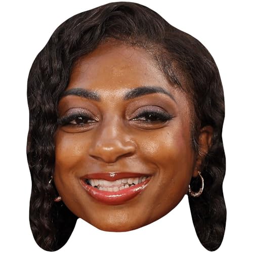 Celebrity Cutouts Kadeena Cox (Long Hair) Maske aus Karton von Celebrity Cutouts