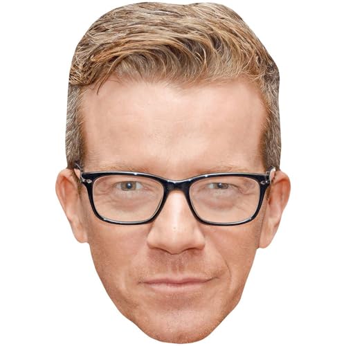 Celebrity Cutouts Max Beesley (Glasses) Maske aus Karton von Celebrity Cutouts