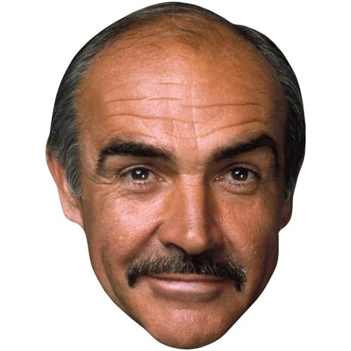 Celebrity Cutouts Sean Connery (Moustache) Maske aus Karton von Celebrity Cutouts