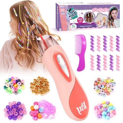 Geschenk Mädchen 6 7 8 9 10 Jahre: Kinder Spielzeug ab 5-12 Jahre Haarschmuck für Mädchen, Haarflechtmaschine Geburtstagsgeschenk Mädchen 5-6-7-8 Jahre, DIY Haarperlen Flechthilfe Haardekorations Setk Geschenk Mädchen 6 7 8 9 10 Jahre: Kinder Spielzeug ab 5-12 Jahre Haarschmuck für Mädchen, Haarflechtmaschine Geburtstagsgeschenk Mädchen 5-6-7-8 Jahre, DIY Haarperlen Flechthilfe Haardekorations Setk von Little Guy