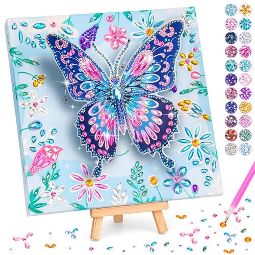 Geschenke Mädchen 6 7 8 9 10 11 Jahre: Diamond Painting Kinder Schmetterling mit Holzleinwand, Basteln Mädchen 6-12 Jahre DIY Kreatives Geburtstagsgeschenk Bastelset Kinder ab 5 Jahre Home Decor Geschenke Mädchen 6 7 8 9 10 11 Jahre: Diamond Painting Kinder Schmetterling mit Holzleinwand, Basteln Mädchen 6-12 Jahre DIY Kreatives Geburtstagsgeschenk Bastelset Kinder ab 5 Jahre Home Decor von Celecstan