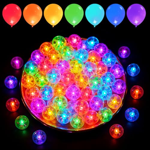 Celepoir 100 Stück LED Ballons Lichter, Mini LED Ballonlichter, Runde Leuchtkugeln für Ballon Bunte, Ballon Lichter Leuchtkugeln für Geburtstag, Hochzeit, Party, Weihnachten Deko, Tisch Deko Celepoir 100 Stück LED Ballons Lichter, Mini LED Ballonlichter, Runde Leuchtkugeln für Ballon Bunte, Ballon Lichter Leuchtkugeln für Geburtstag, Hochzeit, Party, Weihnachten Deko, Tisch Deko von Celepoir