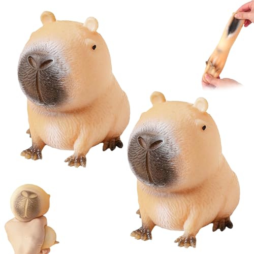 Celestia 2 Pieces Anti Stress Spielzeug,Kapybara Stressball Kinder, Capybara Antistress Spielzeug, Squeeze Spielzeug Squeeze Toy Squeeze Ball Squeeze Spielzeug für Erwachsene und Kinder Celestia 2 Pieces Anti Stress Spielzeug,Kapybara Stressball Kinder, Capybara Antistress Spielzeug, Squeeze Spielzeug Squeeze Toy Squeeze Ball Squeeze Spielzeug für Erwachsene und Kinder von Celestia
