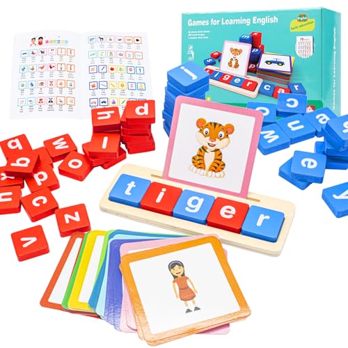 Celestia Siehe Rechtschreibung Lernspielzeug Holz ABC Alphabet Karteikarten Matching Shape Letter Games Montessori Vorschule STEM Lerngeschenk Spielzeug für Kleinkinder Kinder Celestia Siehe Rechtschreibung Lernspielzeug Holz ABC Alphabet Karteikarten Matching Shape Letter Games Montessori Vorschule STEM Lerngeschenk Spielzeug für Kleinkinder Kinder von Celestia