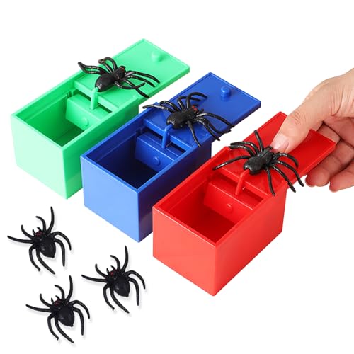 3 Stück Spinnen Spielzeug Box Spider Prank Box Prank Spider Scare Prank Box Gummispinne Spinnen Prank Box Scherzartikel für Halloween Streich Kreative Lustige Spinnenbox für Partys mit Spinnenmodell 3 Stück Spinnen Spielzeug Box Spider Prank Box Prank Spider Scare Prank Box Gummispinne Spinnen Prank Box Scherzartikel für Halloween Streich Kreative Lustige Spinnenbox für Partys mit Spinnenmodell von Celiodd