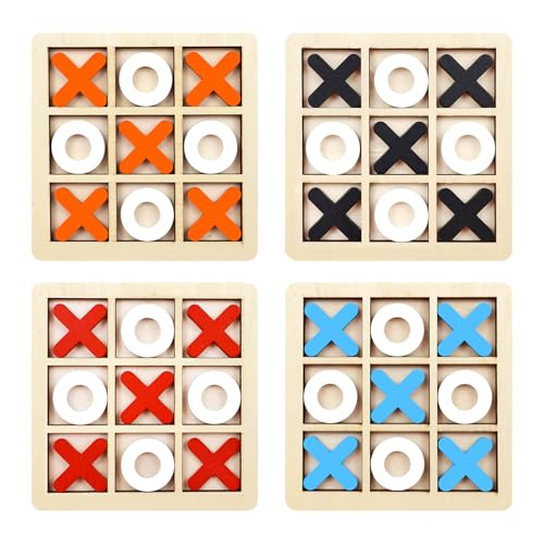 4 Stück Tic Tac Toe Tik Tak Toe klein Tic Tac Town Spiel Tragbares Tictactoe Interaktives Brettspiele Reisespiel Strategie und Denkspiel Geeignet für Partys und Feiern für Erwachsene Kinder(9.8×9.8cm) 4 Stück Tic Tac Toe Tik Tak Toe klein Tic Tac Town Spiel Tragbares Tictactoe Interaktives Brettspiele Reisespiel Strategie und Denkspiel Geeignet für Partys und Feiern für Erwachsene Kinder(9.8×9.8cm) von Celiodd