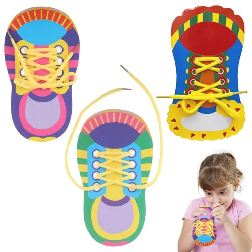 Celiodd 3 Stück Schleife Binden Lernen Kinder,Schleifen Binden Lernen Ideal Für 3-6 Jahre,Schuhe Binden Lernen Sicher & Unterhaltsam,Schleife Lernen Kinder Feinmotorik Fördernd,Schnürsenkel-Spielzeug Celiodd 3 Stück Schleife Binden Lernen Kinder,Schleifen Binden Lernen Ideal Für 3-6 Jahre,Schuhe Binden Lernen Sicher & Unterhaltsam,Schleife Lernen Kinder Feinmotorik Fördernd,Schnürsenkel-Spielzeug von Celiodd