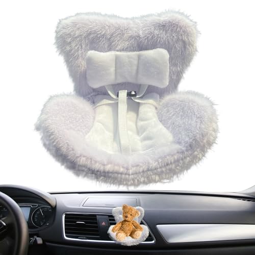 Celuicion Autositz Für Plüschpuppen, Auto Deko Für Puppenpräsentation, Auto Spielzeug Deko Mit Belüftung Und Clip Für Wohnmobile Und Pkw von Celuicion