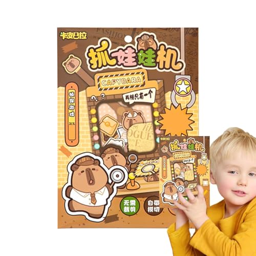 Celuicion Kleine Klauenmaschine,Kleine Klauenspielmaschine - Handgefertigte Capybara -Spielmaschine | Greifmaschinenspielzeug, Papierkrallenmaschine, Drehmaschinenspielzeug Celuicion Kleine Klauenmaschine,Kleine Klauenspielmaschine - Handgefertigte Capybara -Spielmaschine | Greifmaschinenspielzeug, Papierkrallenmaschine, Drehmaschinenspielzeug von Celuicion