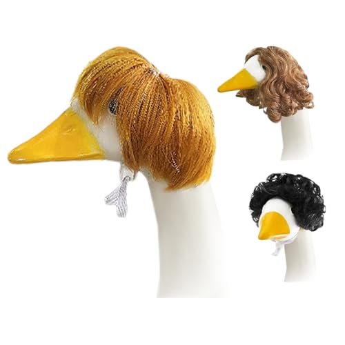 Celuicion Porch Duck Kostüm Perücken - 3 Stück Lustige Verkleidungsperücke - Dekorative Verkleidung Kopfschmuck Für Ostern Weihnachten Hochzeitsfeier Celuicion Porch Duck Kostüm Perücken - 3 Stück Lustige Verkleidungsperücke - Dekorative Verkleidung Kopfschmuck Für Ostern Weihnachten Hochzeitsfeier von Celuicion