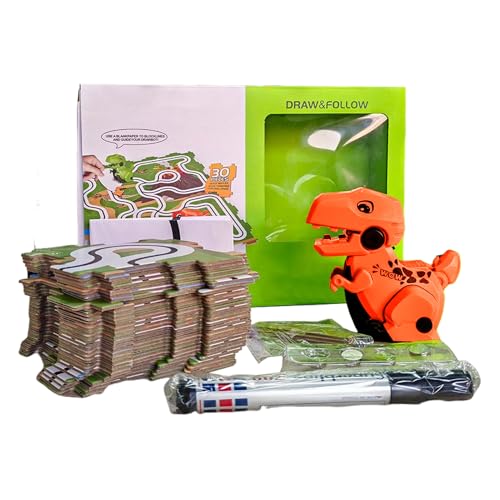 Celuicion Puzzle Racer Kids Car Track Set, Dinosaurier Puzzle Track - Dinosaurier Track Toy Set - Tragbare Entwicklungspielzeug für 3-7-jährige Mädchen, Kleinkindkindergarten von Celuicion
