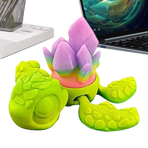 Celuicion Schildkröten Figur - Miniatur-Schildkröten Figuren - Bewegliches Fidget Spielzeug Tierfiguren Für Erwachsene Männer Frauen Geburtstag Büro Deko Partys Geschenkideen von Celuicion