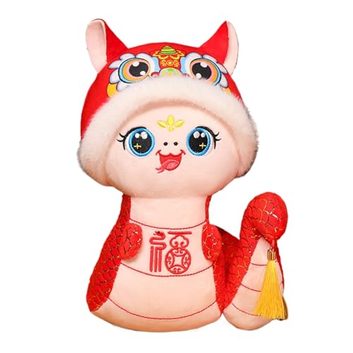 Celuicion Schlangen-Plüschspielzeug mit Quasten und niedlichen Ausdrücken, Geschenk mit Schlangenmaskottchen des Jahres 2025 für die Heimdekoration des chinesischen Neujahrs Celuicion Schlangen-Plüschspielzeug mit Quasten und niedlichen Ausdrücken, Geschenk mit Schlangenmaskottchen des Jahres 2025 für die Heimdekoration des chinesischen Neujahrs von Celuicion