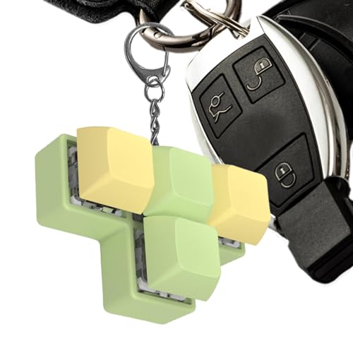 Fidget Keyboard-Schlüsselanhänger, Fidget Clicker Keyboard, beleuchteter Baum-Tester mit 4 Tasten, sensorisches Spielzeug, Schlüsselanhänger, Baumtester, Fingerspielzeug mit entspannendem Knopf Fidget Keyboard-Schlüsselanhänger, Fidget Clicker Keyboard, beleuchteter Baum-Tester mit 4 Tasten, sensorisches Spielzeug, Schlüsselanhänger, Baumtester, Fingerspielzeug mit entspannendem Knopf von Celuicion