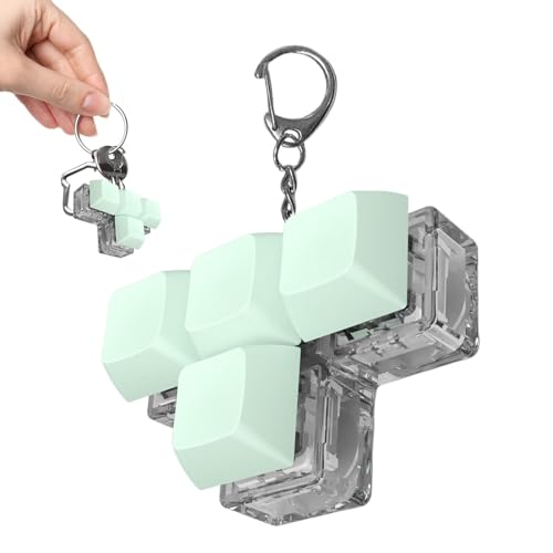 Fidget Spielzeug für Tastatur, Schlüsselanhänger für Tastatur, Tester für den Baum, 4 Tasten | Fingerspielzeug für Tastatur, lustiges sensorisches Spielzeug für Männer, Frauen Fidget Spielzeug für Tastatur, Schlüsselanhänger für Tastatur, Tester für den Baum, 4 Tasten | Fingerspielzeug für Tastatur, lustiges sensorisches Spielzeug für Männer, Frauen von Celuicion