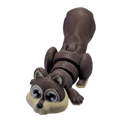 Gelenkiges Eichhörnchen, flexibles Gelenkspielzeug – Modell mit dekorativen Gelenken, bedruckt in – kreative Ornamente im Eichhörnchen-Modell für Stressabbau für Erwachsene und Erwachsene von Celuicion