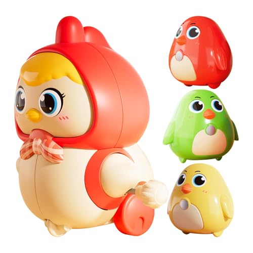 Huhn zum Aufziehen, Spielzeug zum Aufziehen, niedliches Spielzeug für bewegliche Hühner – kleines mechanisches Handspielzeug, springendes Hühnerspielzeug für Jungen und Mädchen, Leckerli-Beutel, T-Box Huhn zum Aufziehen, Spielzeug zum Aufziehen, niedliches Spielzeug für bewegliche Hühner – kleines mechanisches Handspielzeug, springendes Hühnerspielzeug für Jungen und Mädchen, Leckerli-Beutel, T-Box von Celuicion