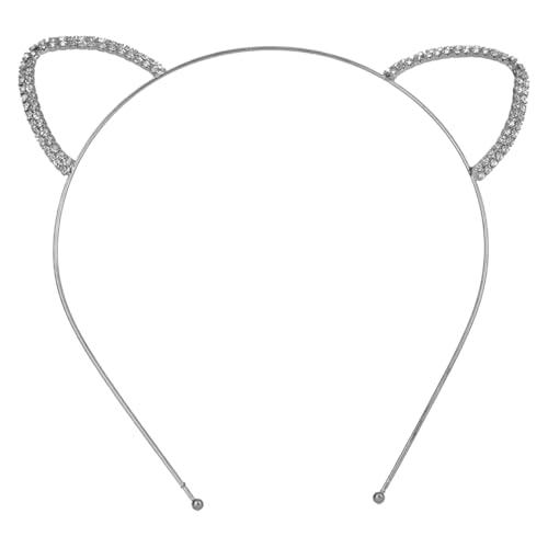 Katzenstirnbänder für Kinder, Tierohren Stirnband - Metall -Katzenohren Glitzer Strassstirnband - Modische Kopfspeise Haarzubehör, Tierhaarband Foto Requisiten für Frauen Mädchen Katzenstirnbänder für Kinder, Tierohren Stirnband - Metall -Katzenohren Glitzer Strassstirnband - Modische Kopfspeise Haarzubehör, Tierhaarband Foto Requisiten für Frauen Mädchen von Celuicion