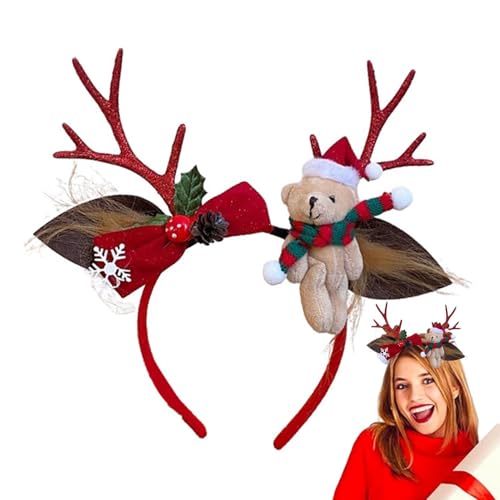 Niedliches Hirschgeweih Weihnachten Stirnband, Hirschgeweih Weihnachten Stirnband | Stylisches Urlaubsstirnband Kostümzubehör mit Weihnachtsschleife P Niedliches Hirschgeweih Weihnachten Stirnband, Hirschgeweih Weihnachten Stirnband | Stylisches Urlaubsstirnband Kostümzubehör mit Weihnachtsschleife P von Celuicion