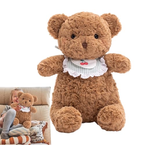 Plüschtiere, Plüschtiere, Kuscheltier – Plüschtiere mit Cartoon-Lätzchen von 40,6 cm (16 Zoll), Plüschtierkissen, Plüschspielzeug für von Celuicion