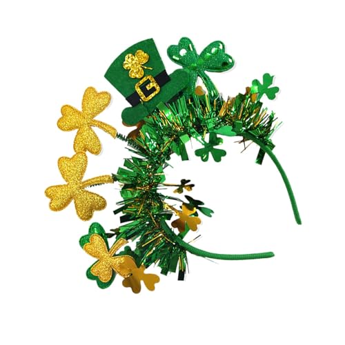 Shamrock Stirnband, Shamrock Boppers, Zubehör für Kostümzubehör irische Kopfbedeckung Grün St. Patrick's Day | Irische Karnevals-Stirnbänder mit für langes dickes Haar Shamrock Stirnband, Shamrock Boppers, Zubehör für Kostümzubehör irische Kopfbedeckung Grün St. Patrick's Day | Irische Karnevals-Stirnbänder mit für langes dickes Haar von Celuicion