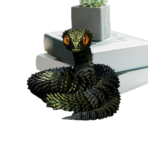 Tiere bedruckt in 3D, Schlange in 3D – bewegliches Modell aus der realistischen Sammlung, sensorisches Spielzeug zur Dekoration von Schlangen, kreatives 3D-Design, für Jungen und Erwachsene Tiere bedruckt in 3D, Schlange in 3D – bewegliches Modell aus der realistischen Sammlung, sensorisches Spielzeug zur Dekoration von Schlangen, kreatives 3D-Design, für Jungen und Erwachsene von Celuicion